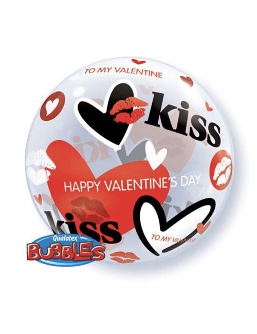 Valentines Kiss Bubble Balloon