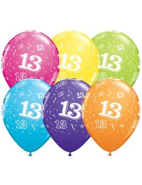 11 inch Latex Age 13 Balloon