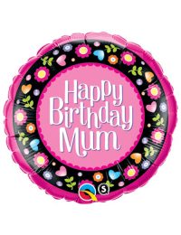 18 inch Birthday Mum Pink Flowers