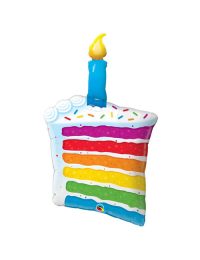 42 inch Rainbow Cake Candles Balloon