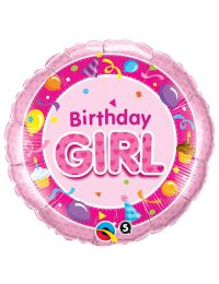 Birthday Girl Pink Foil Balloon