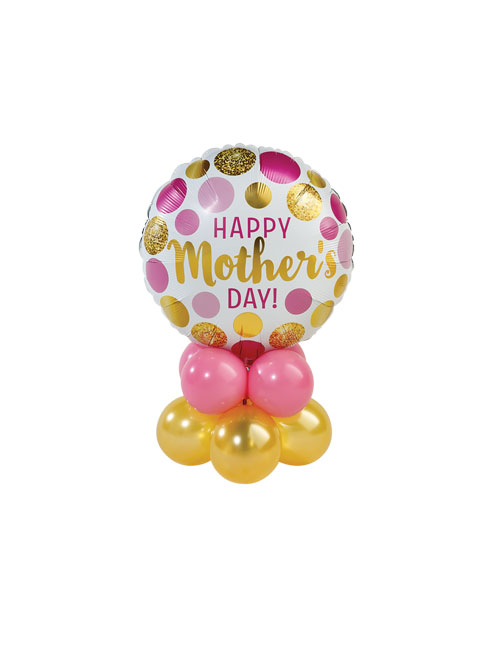 Mothers Day Pink and Gold Spots Stack