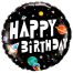 18 inch Astronaut Happy Birthday Balloon