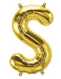 16 inch Gold Letter S