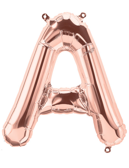 16 inch Rose Gold Letter A