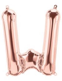 16 inch Rose Gold Letter W