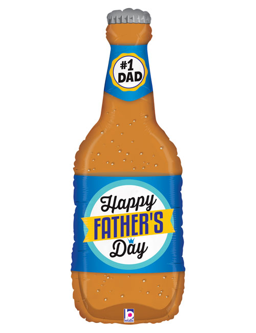34 inch Fathers Day Beer Bottle Balloon