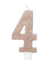 Rose Gold Glitter Candle 4