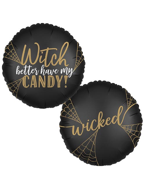 18" Satin Luxe Wicked Witch Foil Balloon