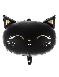 Black Cat Head Shape Balloon