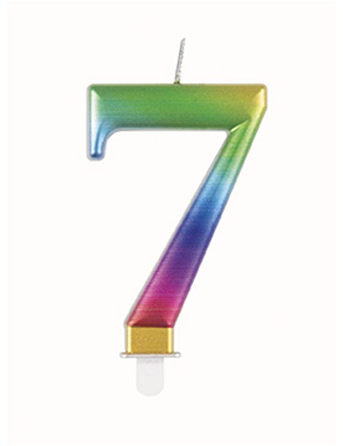 Rainbow Candle Number 7