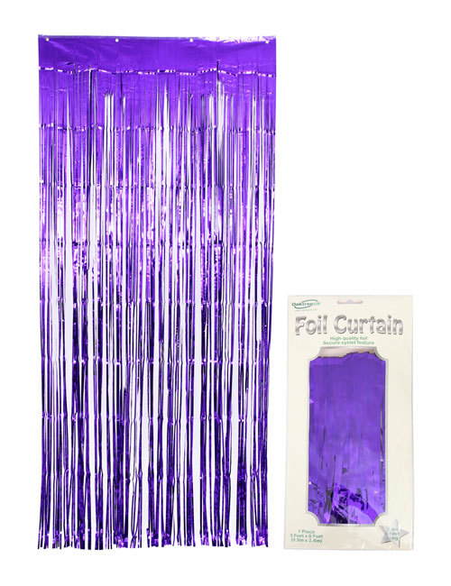 Foil Curtain Purple