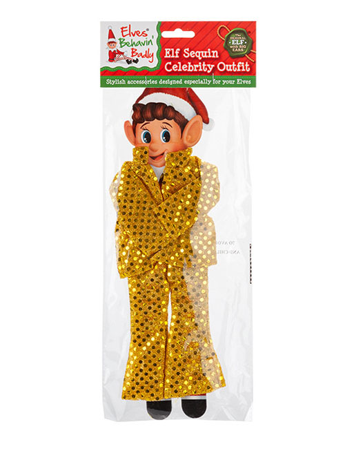 Elf Sequin Dress Up Gold