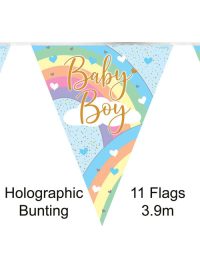 Baby Boy Rainbow Bunting
