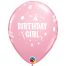 11 inch Birthday Girl Pink