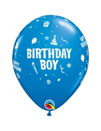11 inch Blue Birthday Boy Latex
