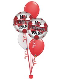 Classic Liverpool Red White Football Bouquet