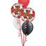 Classic United Red White Black Football Bouquet