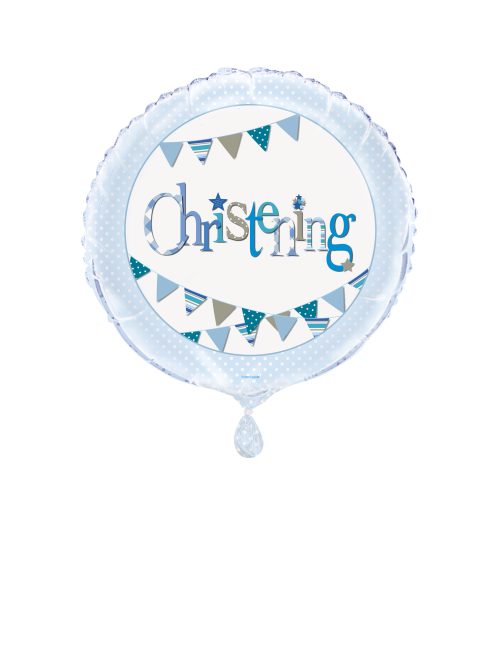 18" Christening Blue Balloon