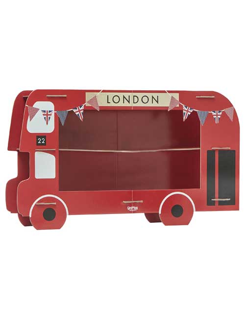 Red Bus Cup Cake Stand