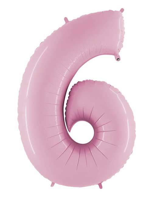 34 inch Pastel Pink Number 6