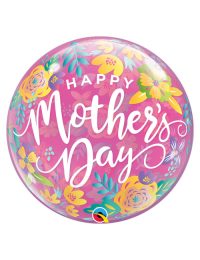 22 inch Bubble Mothers Day Colourful Floral