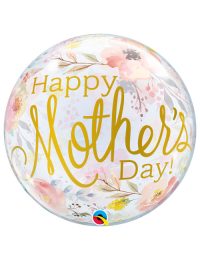 22 inch Bubble Mothers Day Watercolour Floral