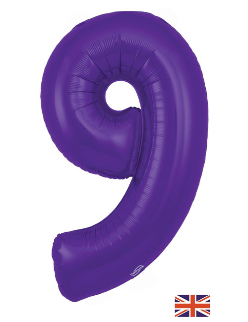 34 inch Number 9 Purple